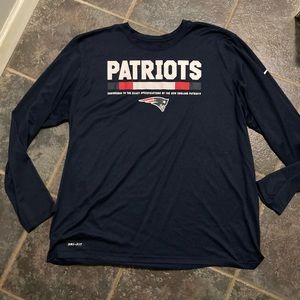 Nike New England Patriots Long Sleeve T-Shirt Size XXL